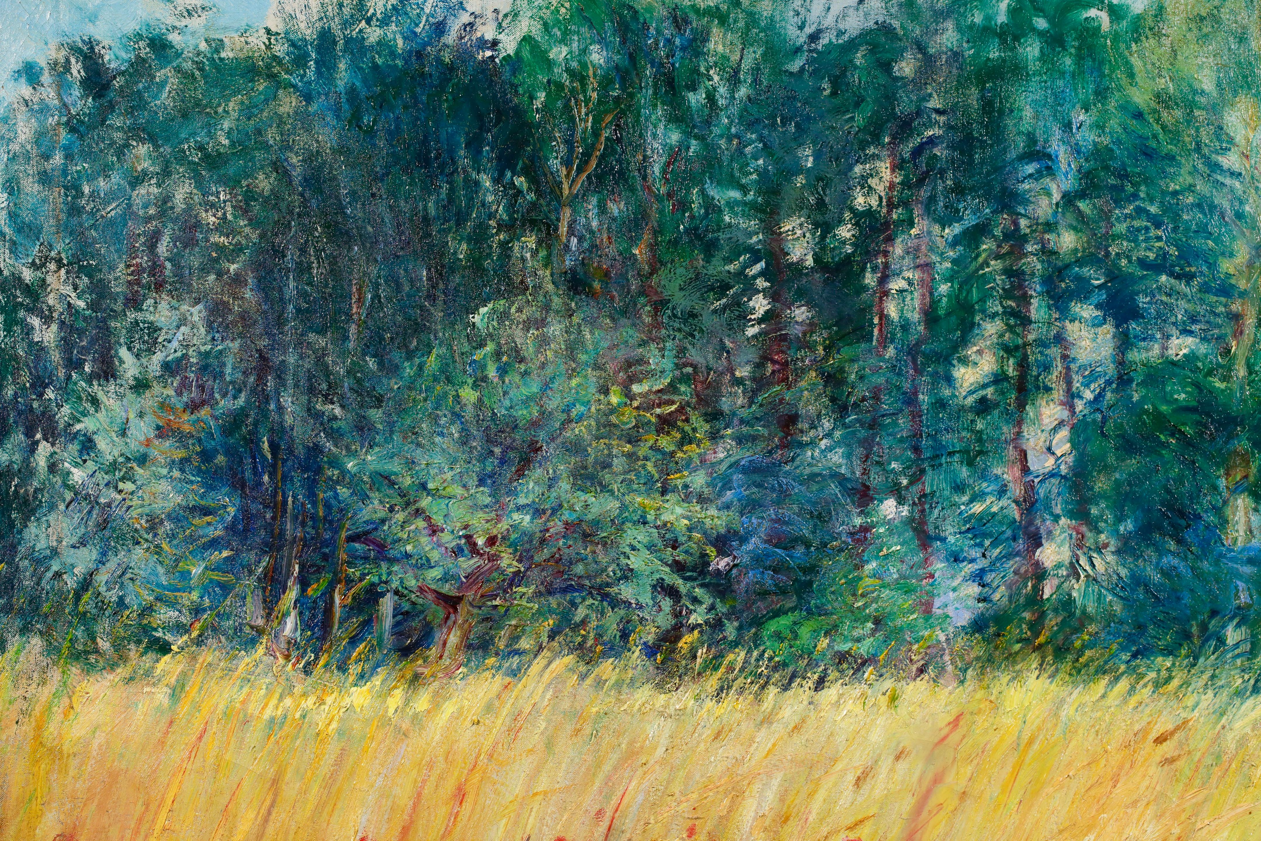 Chemin a travers champs - Paysage impressionniste peint à l'huile par Paul Vogler en vente 13