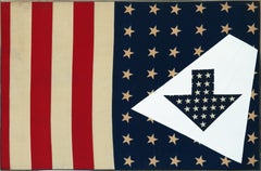 Amerikanische Flagge mit Pfeilen