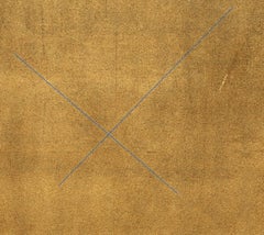 Peinture minimaliste en or de Paul von Ringelheim