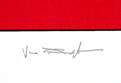 Paul von Ringelheim - American Flag III : sérigraphie minimaliste « Hard Edge », signée/N