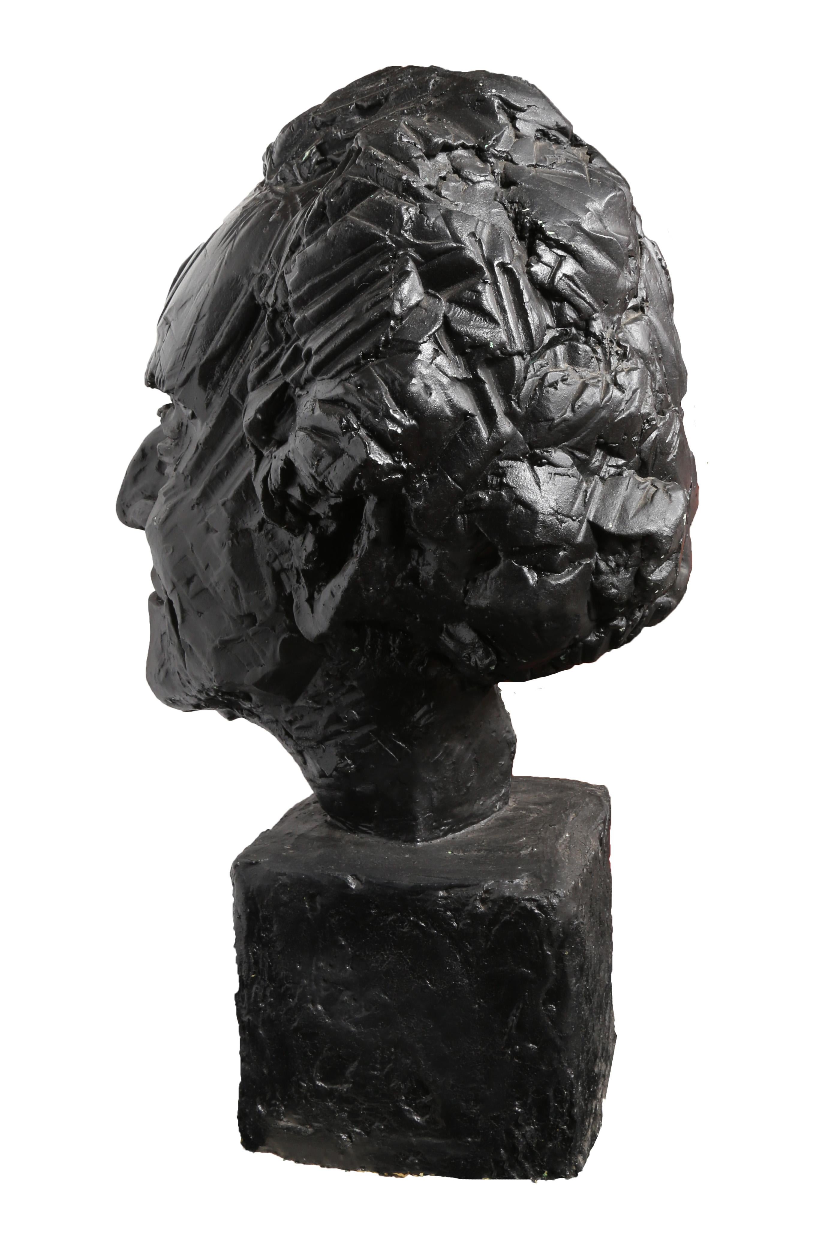 Artist: Paul Von Ringelheim, Austrian/American (1933 - 2003)
Title: Bust of Alberto Giacometti
Year: Circa 1970 
Medium: Painted Plaster 
Size: 29.5 x 13 x 17.5 inches