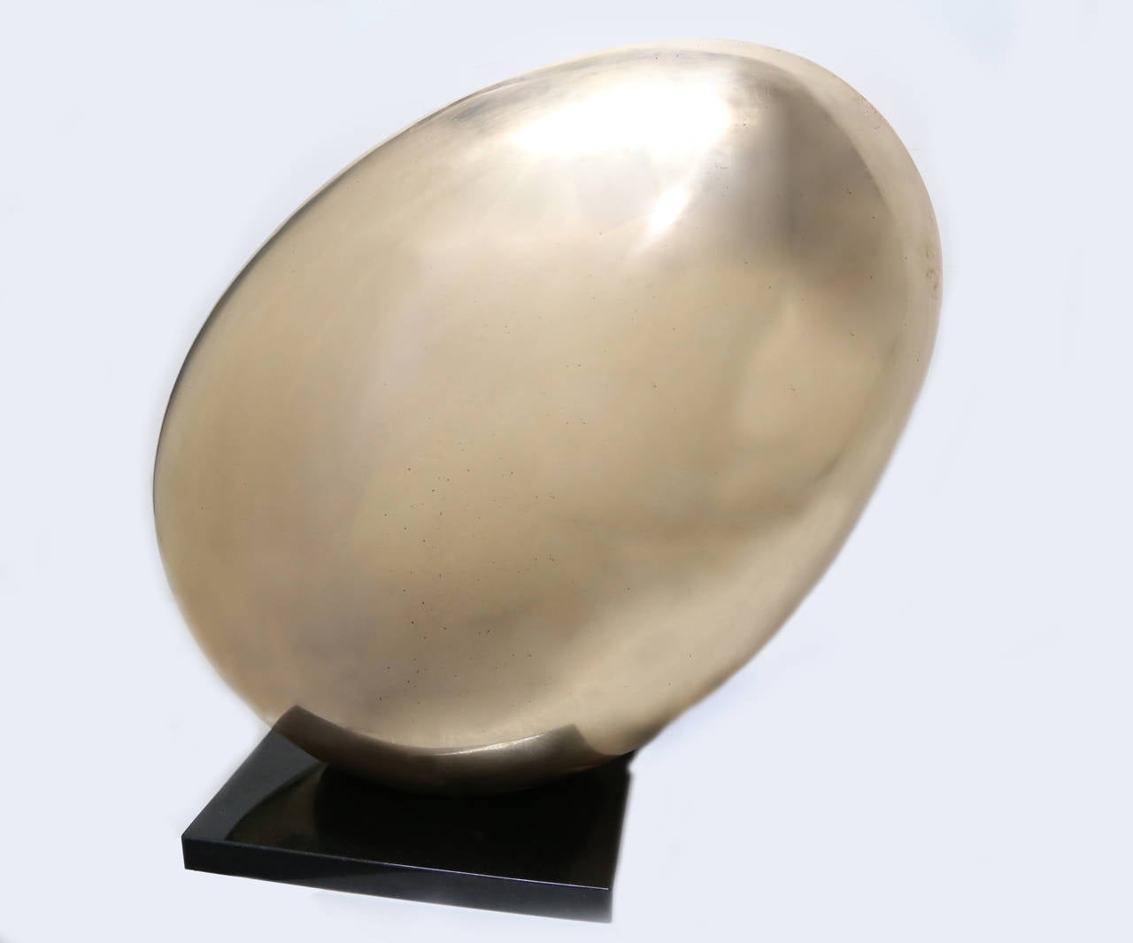 Paul von Ringelheim Abstract Sculpture - Egg, Polished Bronze Sculpture by Von Ringelheim 