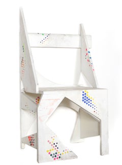 Geometric Chair, Abstract Wood Sculpture by Paul von Ringelheim