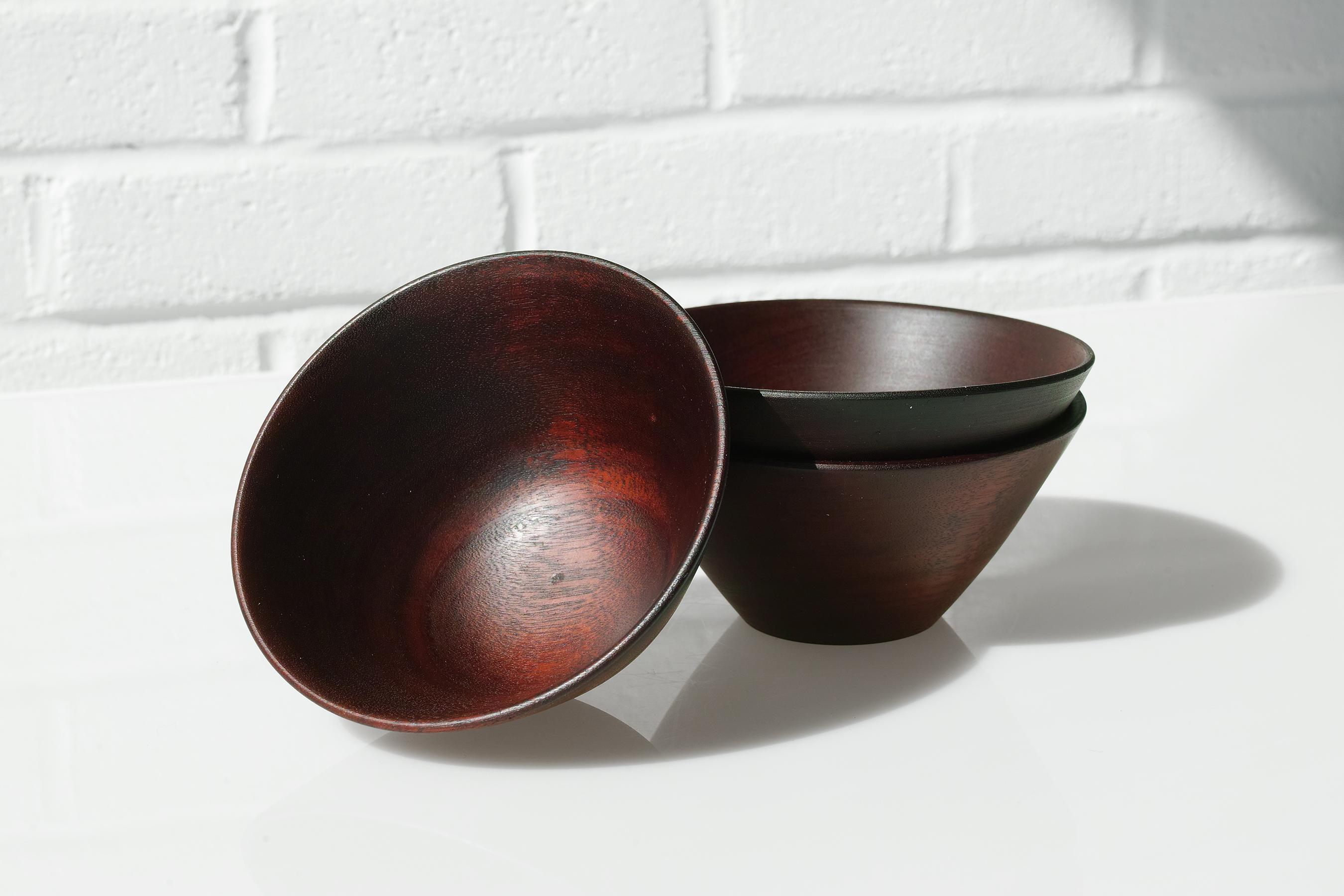 Mid-Century Modern Bols en bois tourné Paul W. Eshelman en vente