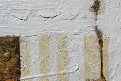 Abstracto blanco: Pintura al óleo expresionista abstracta contemporánea