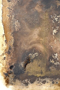 Brown And White Abstract:Contemporary Abstract Oil Painting by Paul Wadsworth