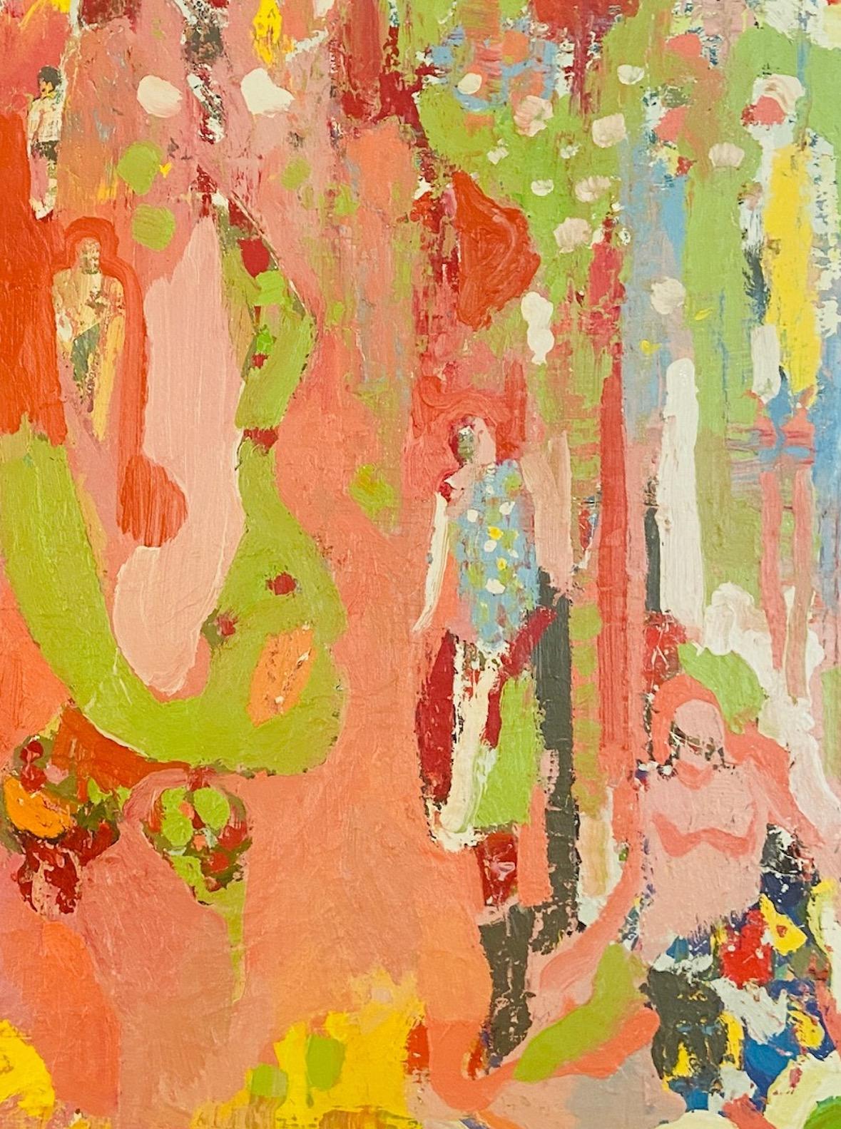 Bosque de mariposas, pintura al óleo expresionista contemporánea - Painting de Paul wadsworth