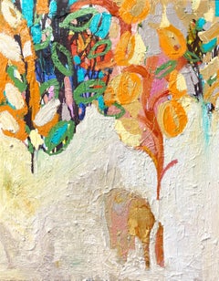 I Woke Up And saw An Elephant.  Contemporary Abstract Expressionist Oil Painting