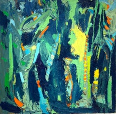 India Harvest.  Contemporary Abstract Expressionist Oil Painting
