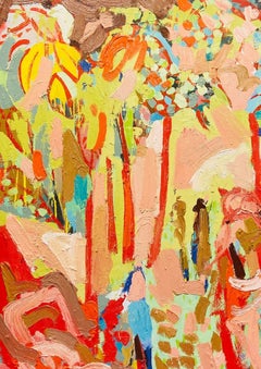 Kerala Beach Life. Contemporary Abstract Expressionist Oil Painting