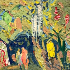 Kew in Bloom, 2026 Oil on Canvas, Figurative Landscape, 75 cm Square