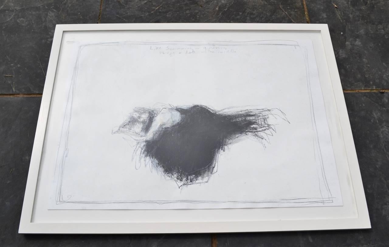 Wie beim Swimming In A Quarry. Zeitgenössische figürliche Zeichnung (Expressionismus), Art, von Paul wadsworth
