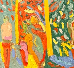 Lovers Garden. Large Contemporary Abstract Expressionist Oil Painting
