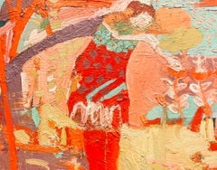 Saffron:   Large Contemporary Expressionist Oil Painting