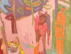 Sandlewood Forest   Large Contemporary Expressionist Oil Painting