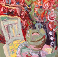 Sticks of Wishes, 2026 Oil on Canvas, Figurative, 75 x 75 cm