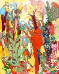 Sun Through the Palms, 2026 - Oil on Canvas, 100x80 cm Landscape