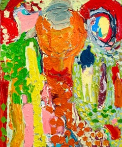 Sunshine Path.   Contemporary Abstract Expressionist Oil Painting