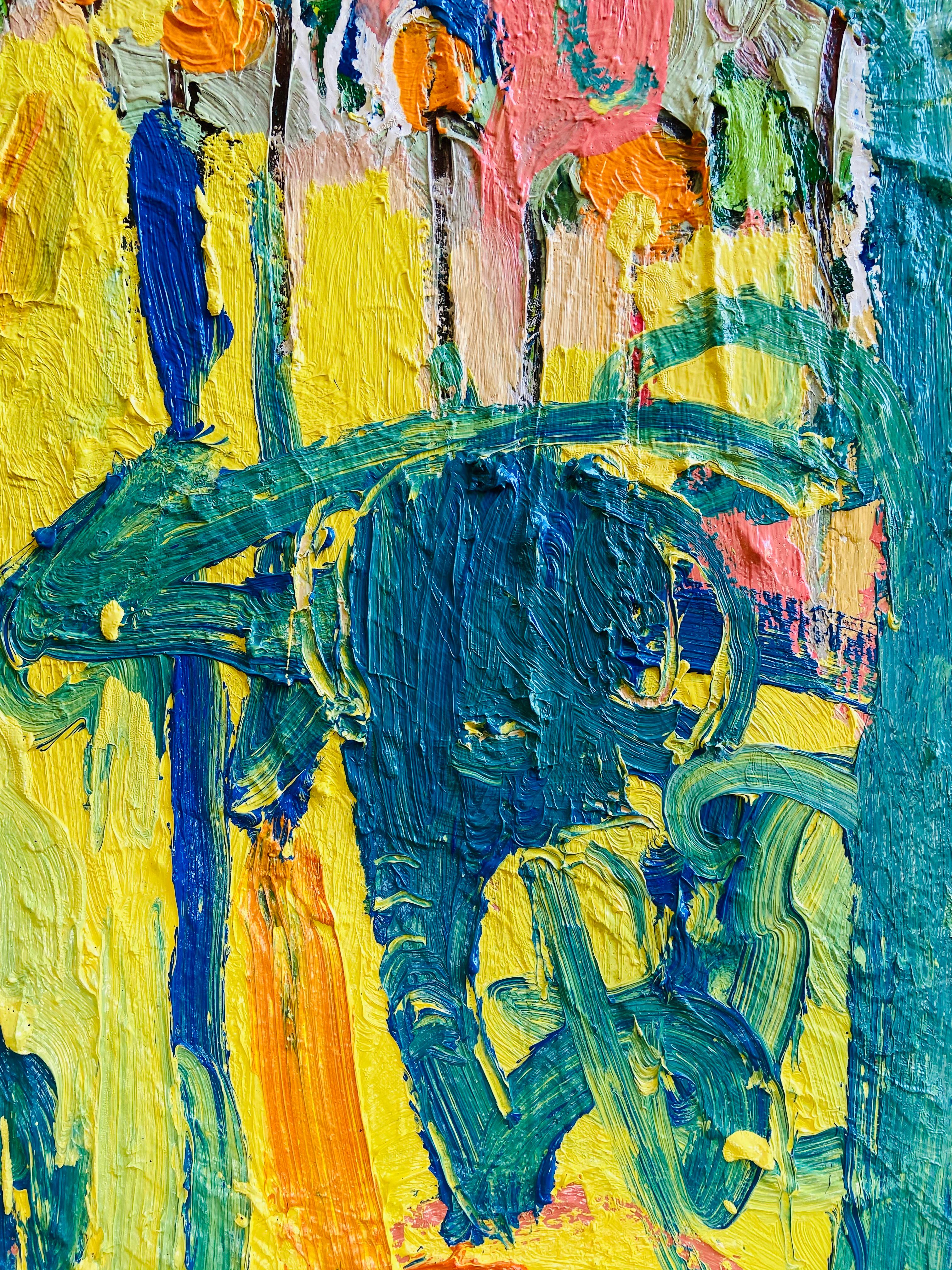 elephant painting abstract