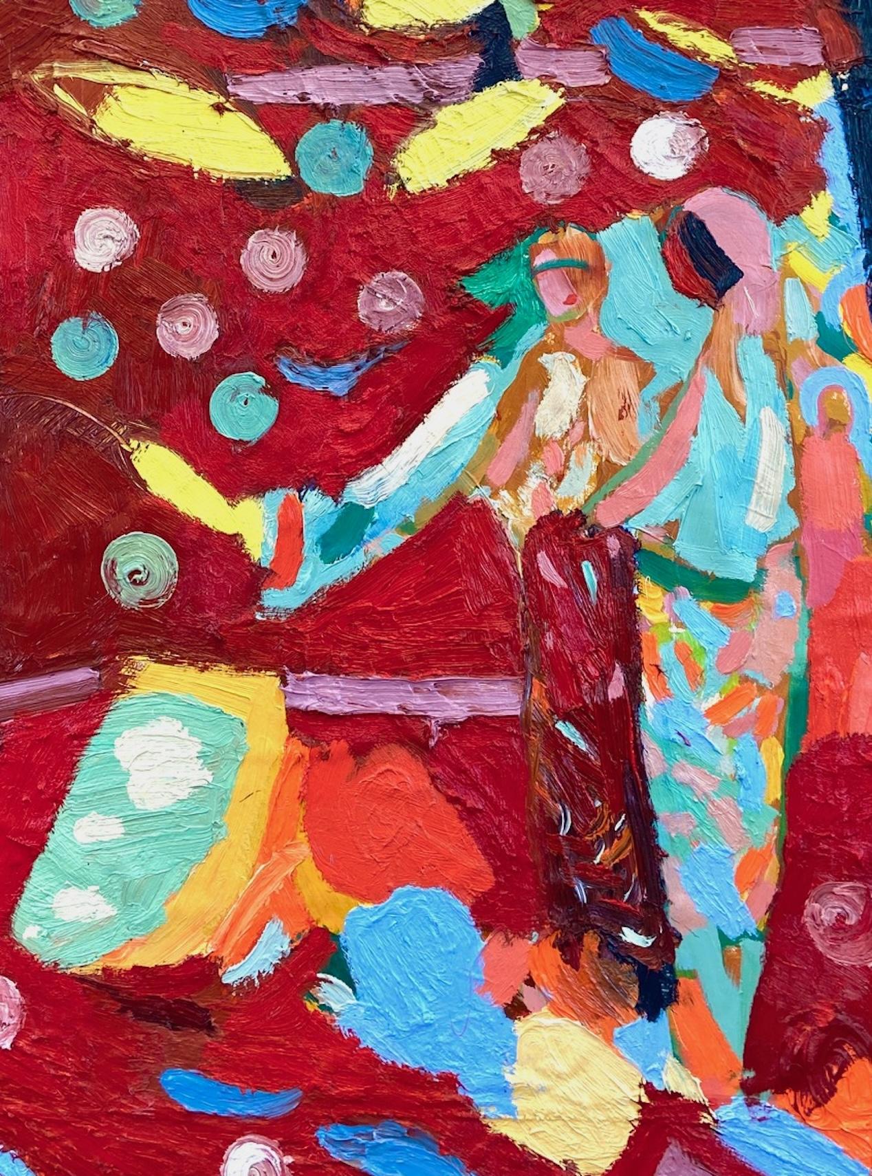 WARM.   Peinture à l'huile expressionniste abstraite contemporaine - Painting de Paul wadsworth