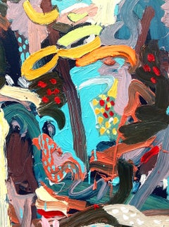 Waterfall Walk. Contemporary Expressionist Landscape OIl Painting