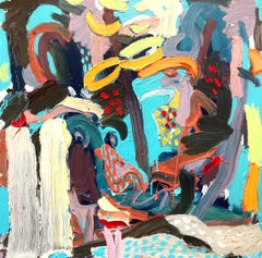 Waterfall Walk. Contemporary Expressionist Landscape OIl Painting