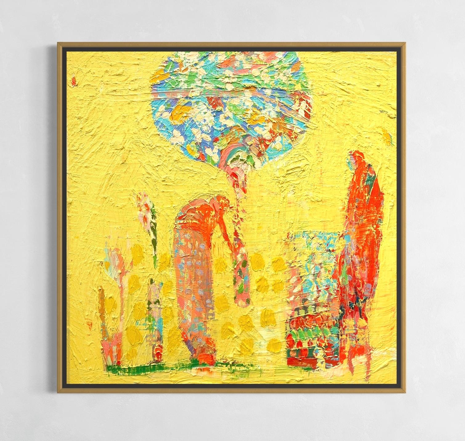 Regar el árbol de los deseos. Paisaje expresionista contemporáneo Pintura oIl - Painting Expresionismo abstracto de Paul wadsworth
