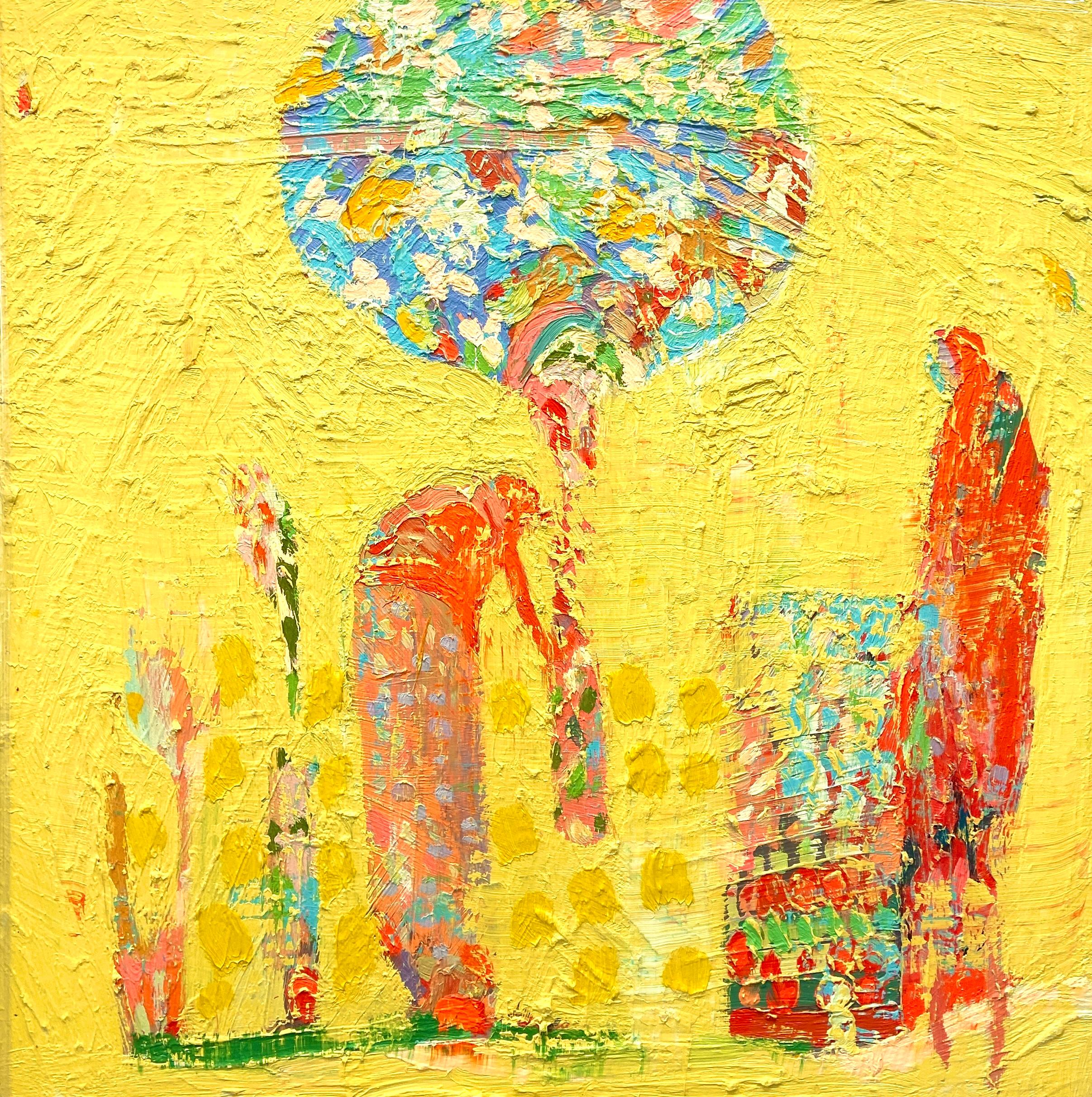 Landscape Painting de Paul wadsworth - Regar el árbol de los deseos. Paisaje expresionista contemporáneo Pintura oIl