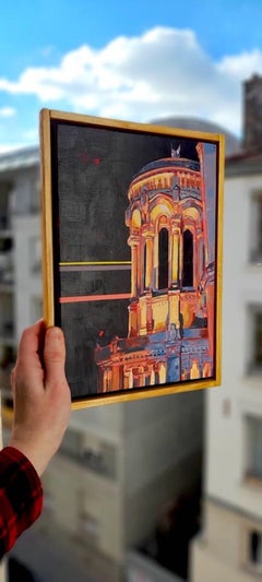 Fourvi├¿re, Pittura, Acrilico su pannello di Wood