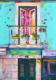 Lisboa, Painting, Oil on Wood Panel