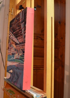 Pont Wilson, Painting, Oil on MDF Panel