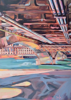Pont Wilson, Painting, Oil on MDF Panel