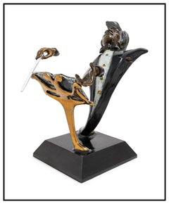 Paul D. Wegner The Conductor Original Bronze Sculpture Signed Jazz Music Artwork