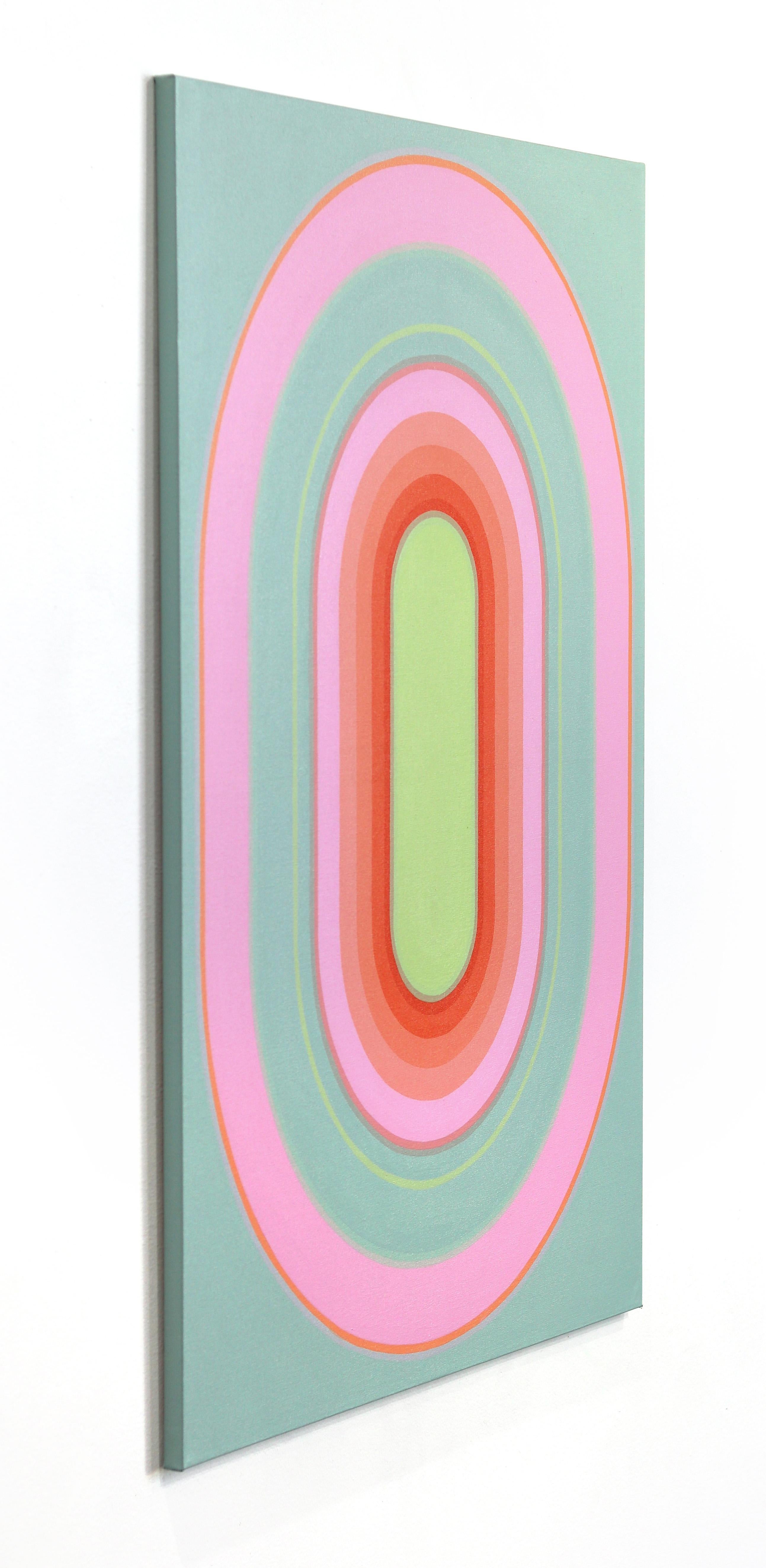 Pilule de bonbons - Gris Abstract Painting par Paul Westacott