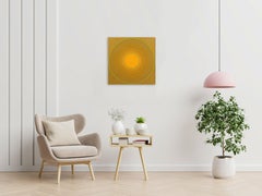Gelber Spin - Geometrische moderne Kunst, Originalgemälde