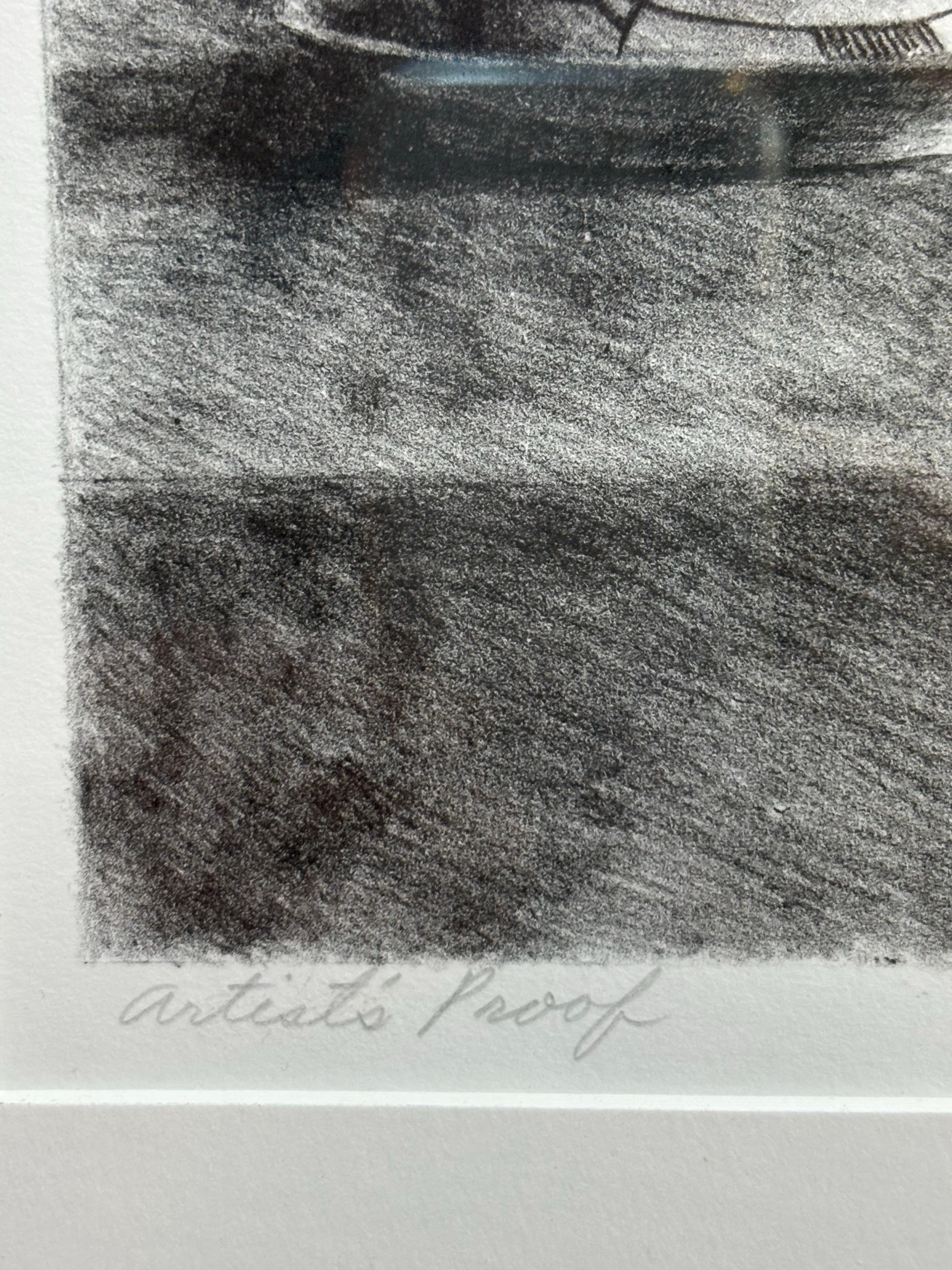 Late 20th Century Paul Wiesenfeld Still Life with Cactus I Artist Proof Lithograph 1980 For Sale