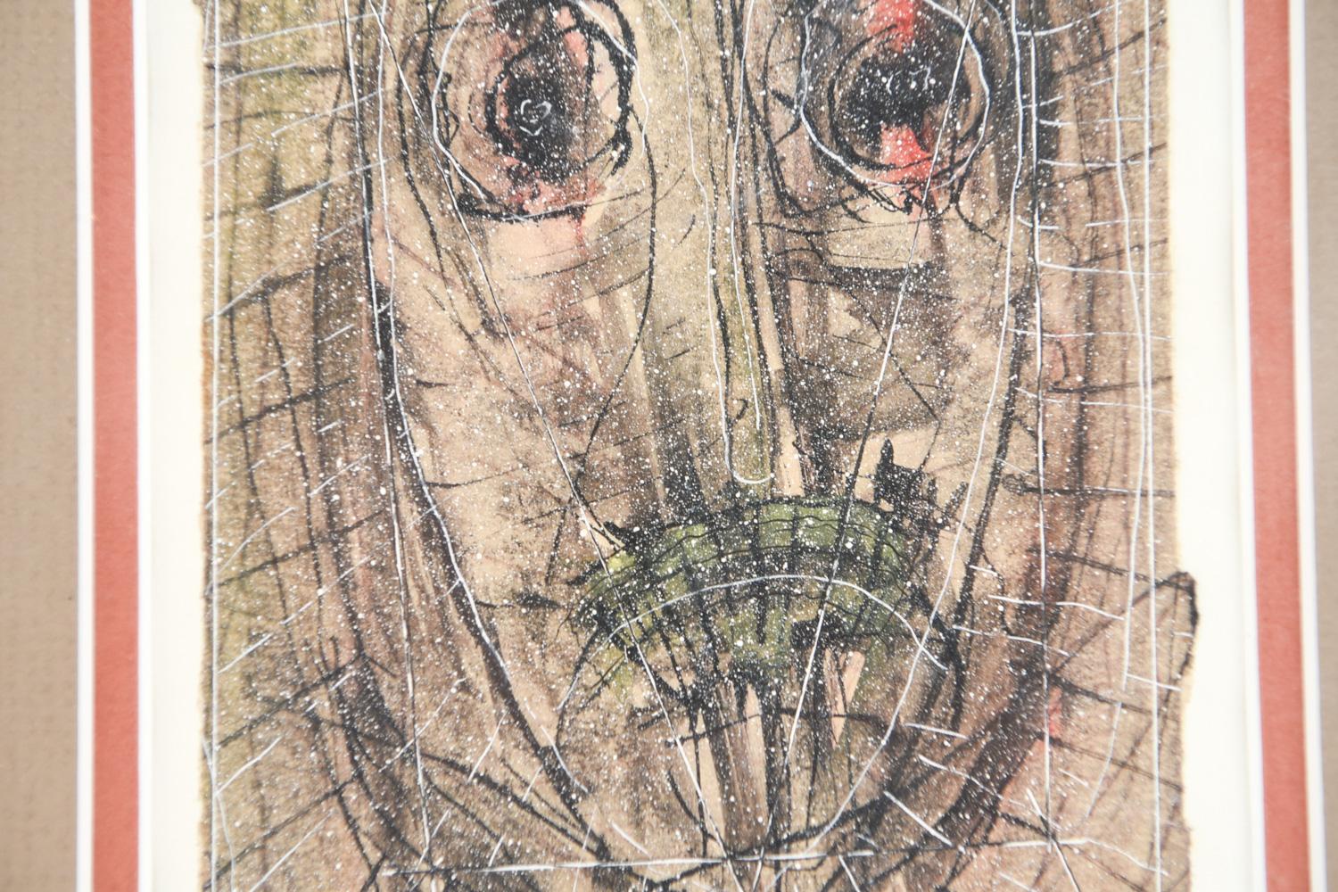 Paul Wightman Williams, technique mixte abstraite du milieu du siècle dernier sur papier, 1944 Bon état - En vente à Norwalk, CT