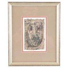 Abstrakte Mischtechniken auf Papier von Paul Wightman Williams, Midcentury, 1944