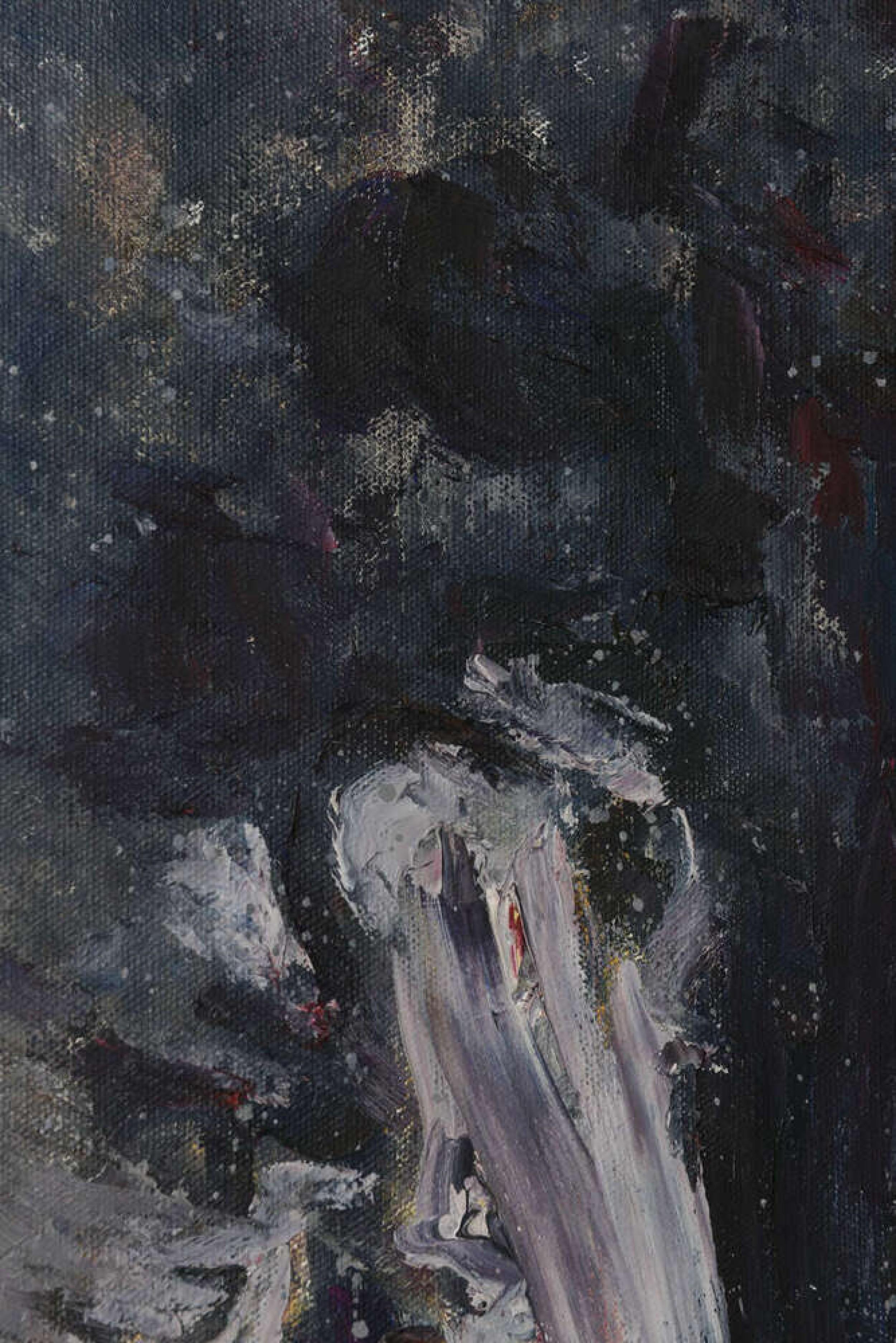 Paul Wilhelm Amerikanisch Mitte des Jahrhunderts Abstraktes Öl auf Leinwand im Angebot 1
