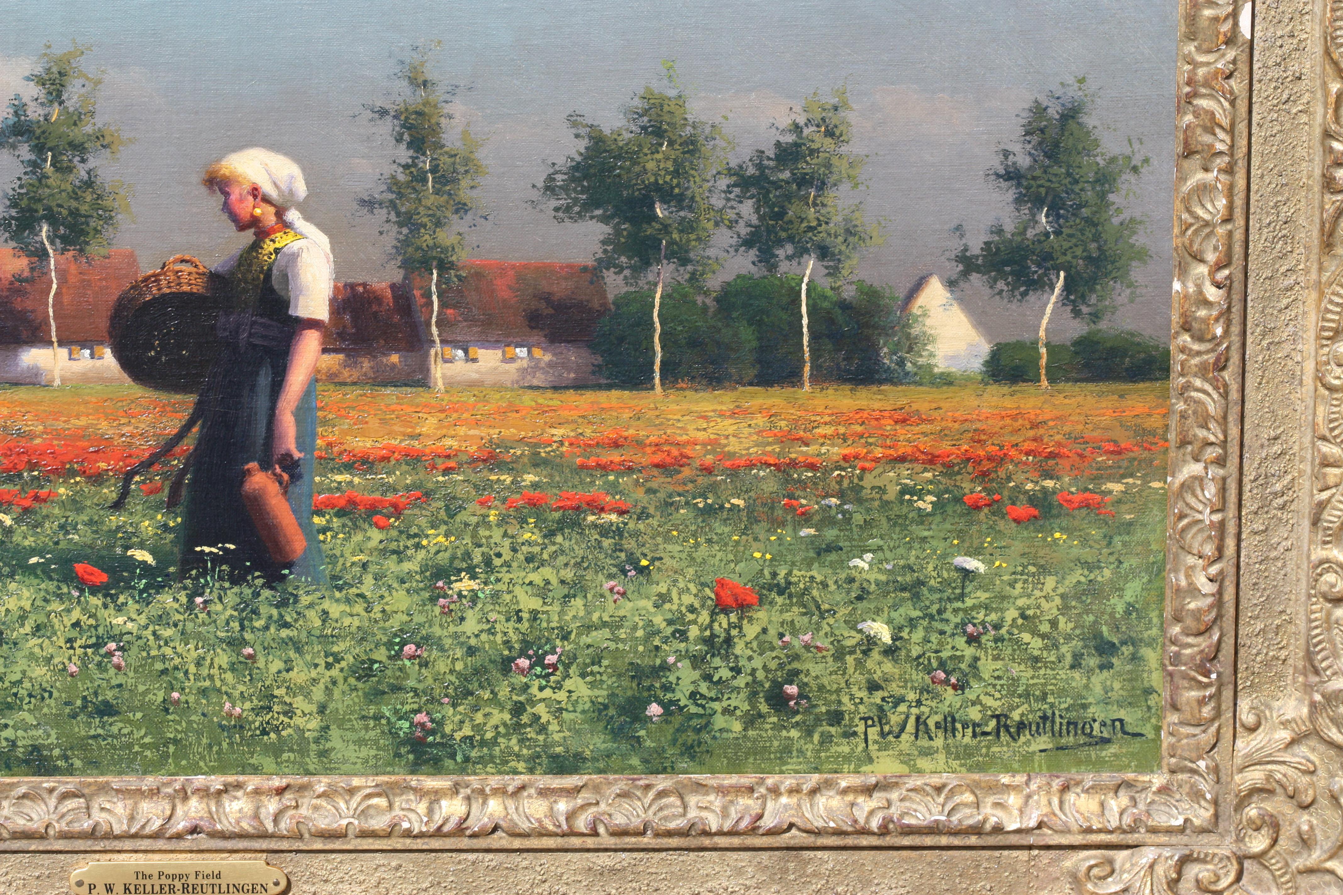 Toile Paul Wilhelm Keller-Reutlingen, (allemand, 1854-1920)