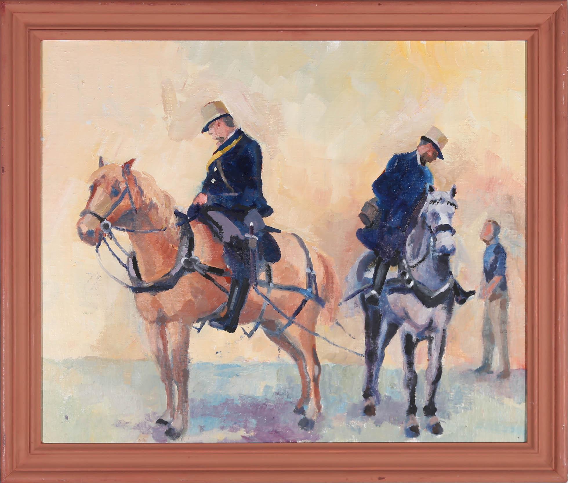 Paul Winby - After De Albertis 20th Century Oil, The Horse Artillery For Sale 1