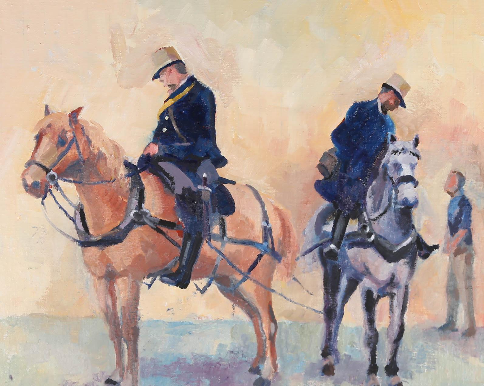 Paul Winby - After De Albertis 20th Century Oil, The Horse Artillery For Sale 3