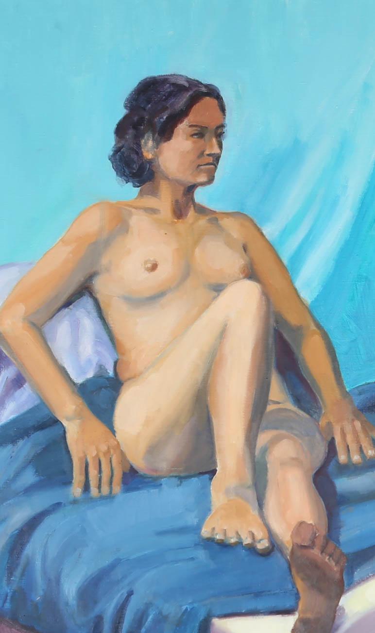 Paul Winby - Contemporary Oil, Reclining Nude For Sale 2