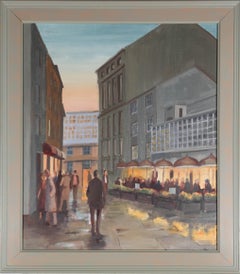 Paul Winby - Framed Contemporary Oil, City Dining