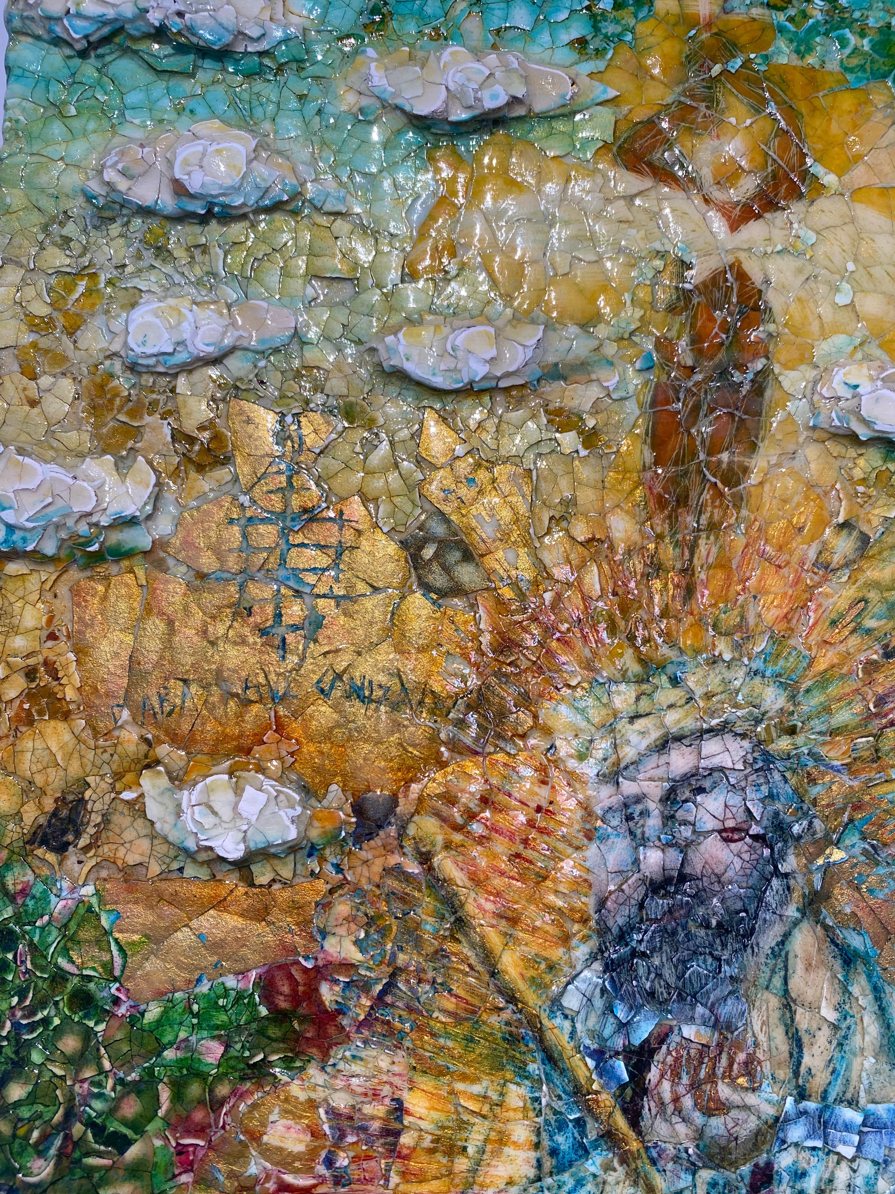 'Lavoro sui gusci d'uovo da quando avevo 8 anni, imparando l'arte tradizionale ucraina del pysanky da mia madre. Questo uso artistico e cultuale delle uova informa il mio lavoro ancora oggi, poiché credo che le uova siano eventi, non semplicemente