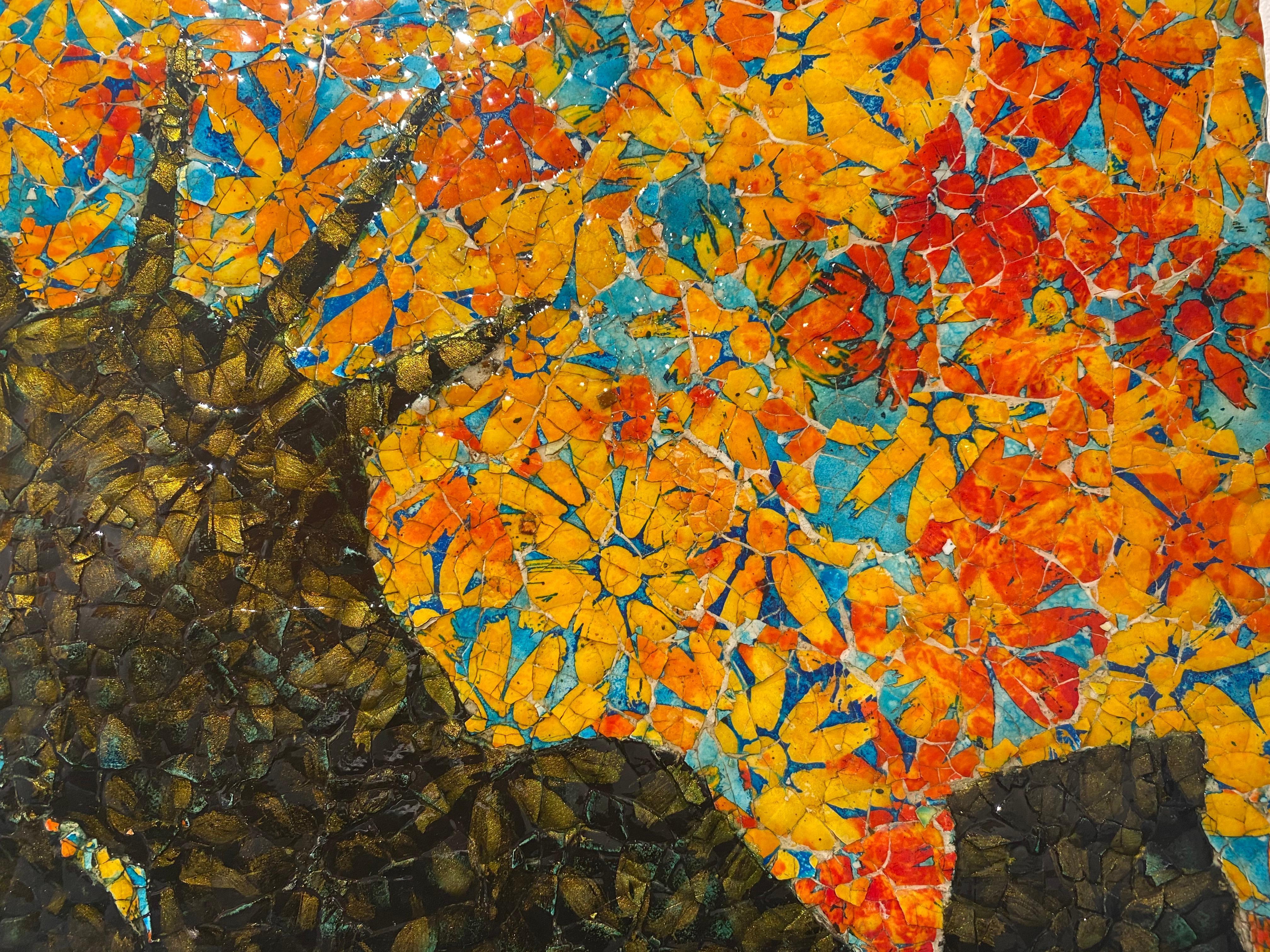 
'Lavoro sui gusci d'uovo da quando avevo 8 anni, imparando l'arte tradizionale ucraina del pysanky da mia madre. Questo uso artistico e cultuale delle uova informa il mio lavoro ancora oggi, poiché credo che le uova siano eventi, non semplicemente
