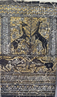 Mosaico de cáscaras de huevo, Pintura mural: "Naturaleza en acción