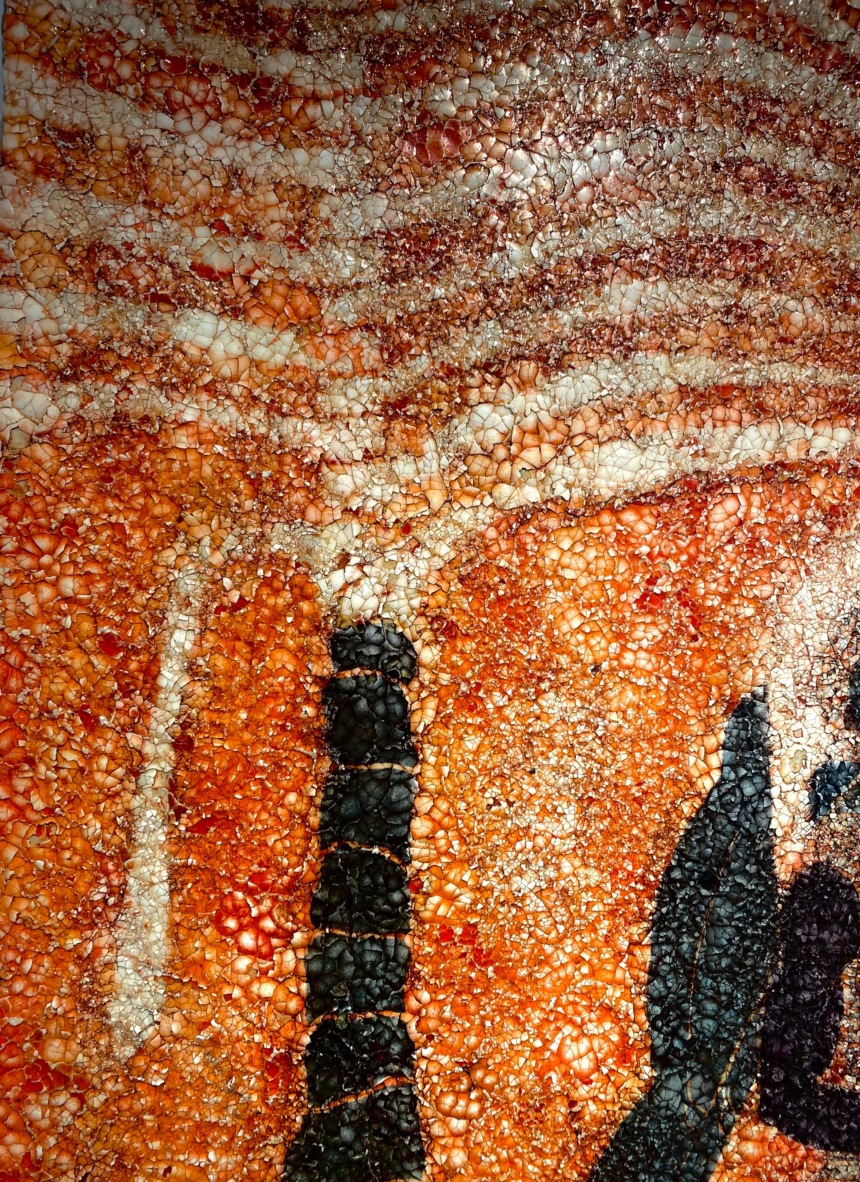 'Lavoro sui gusci d'uovo da quando avevo 8 anni, imparando l'arte tradizionale ucraina del pysanky da mia madre. Questo uso artistico e cultuale delle uova informa il mio lavoro ancora oggi, poiché credo che le uova siano eventi, non semplicemente