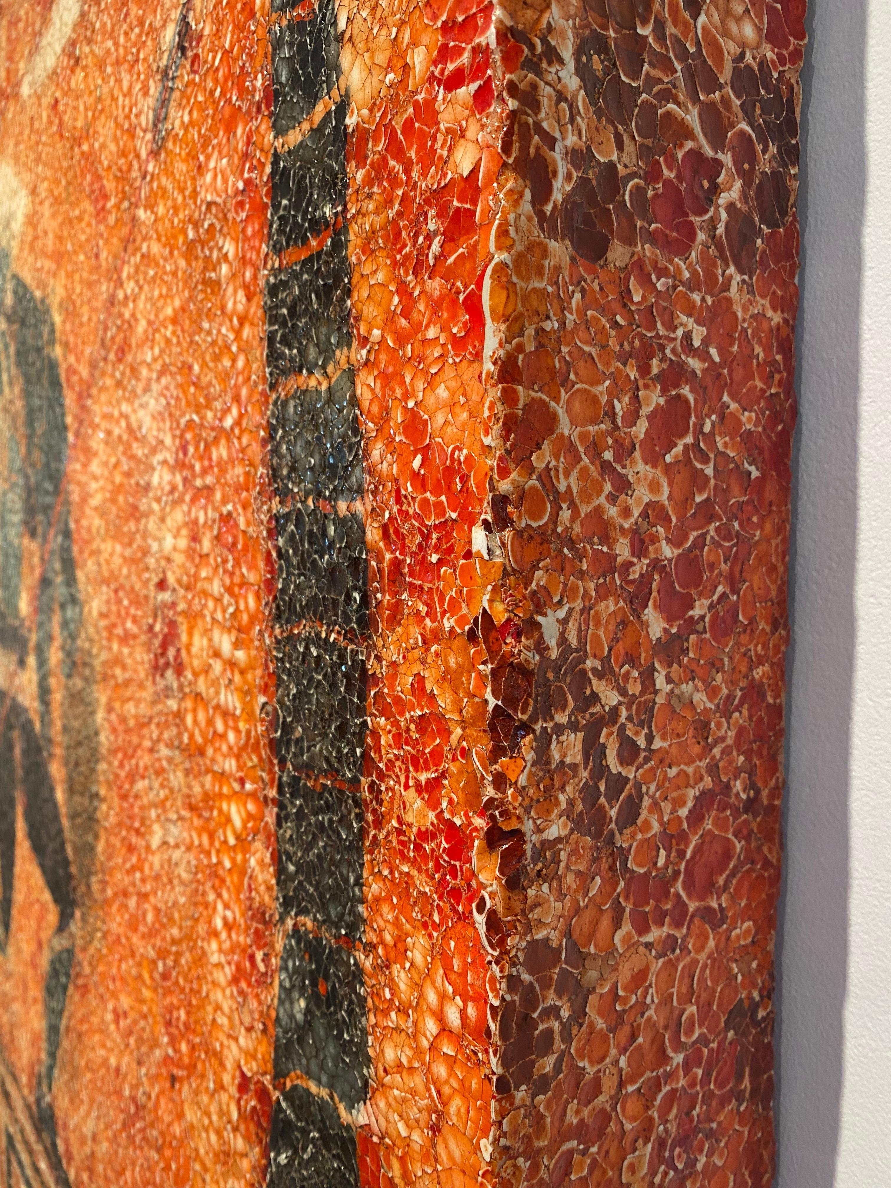 Mosaico a guscio d'uovo di grandi dimensioni, pittura murale: 