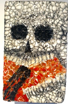 Mosaic eggshell painting: 'DF #6'